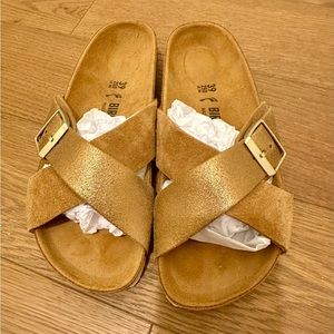 Siena exquisite suede Birkenstock size 39 “Allover Mink”